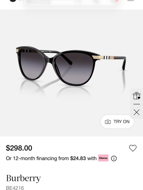 Burberry Accessories - Burberry Black BE4216 Sunglasses